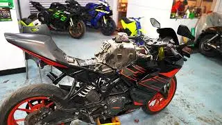 ktm rc200 rc390 full service in detail
