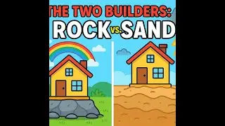 The Two Builders  Rock vs  Sand Kids Bible