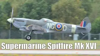 Supermarine Spitfire Mk XVI Airshow Takeoff  - SweAF 2024