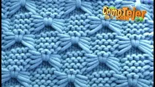 Cómo Tejer Punto para Suéter Borde Elástico Colores 2 agujas, palitos, knitting (1143)