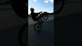 Coaster wheelie on MTB
