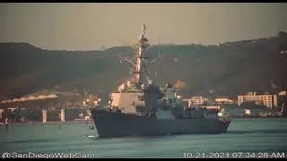 USS Mustin (DDG 89) Inbound - October 21, 2021 - San Diego
