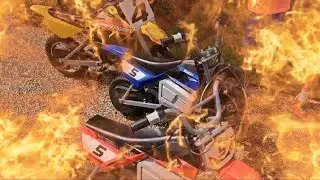 🔥🔥Razor Dirtbike's MX650 And MX350 Race Around The Loop!! Race Against The Clock Challenge!