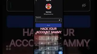 I Hack sammy account Roblox