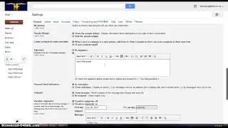 Changing Your Gmail Settings