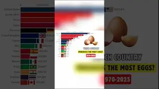 Top 20 Egg Producing Countries (1961&ndash;2025) | World Egg Production Bar Chart Race