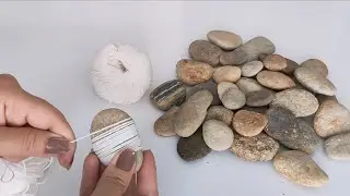 What did I do by wrapping the rope on the pebbles? 2 great ideas