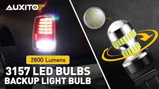 AUXITO 2600 Lumens 3157 LED Bulbs for Reverse Blinker Brake Tail Lights 6000K White