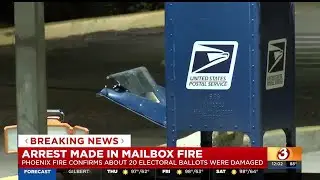 Suspect arrested after mailbox fire damages ballots in Phoenix
