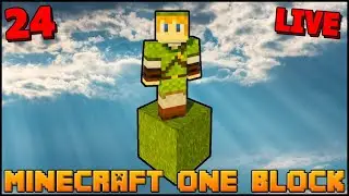 Neue Bienen? - Minecraft aber die Welt ist nur EIN BLOCK! - Minecraft One Block - #24 [Live/HD]