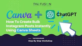 Create & Schedule Instagram Posts FAST with AI + Canva Sheets