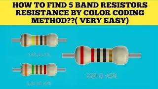 Resistor Color Code in Urdu | 5 Band Resistor by ElectroTonics