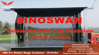 Sinoswan 40ft Hydraulic Stage Truck - Fast Setup, Strong Performance for Large Events