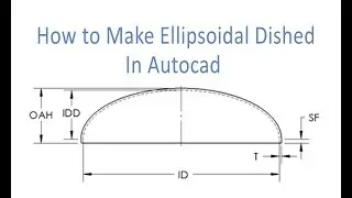 How to make Ellipsoidal dished in Autocad.