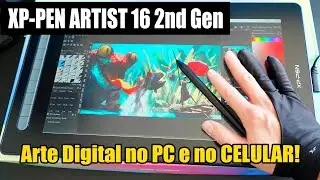 Tela de Desenho no PC e Celular: XP-Pen Artist 16 2ª Geração (Review e Unboxing)