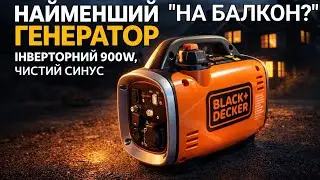 Генератор інверторний бензиновий (4-х такт) генератор Black+Decker BXGNI900E 750&nbsp;/ 900&nbsp;Вт
