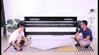 high speed garment inkjet cad plotter installation video ,very useful