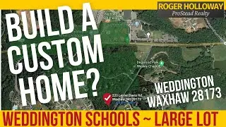 Luxury Custom Home on Large Lot with Weddington Schools