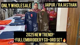 2025 New Trend! Full Embroidery Co-Ord Set | Jaipur Wholesale🔥&rdquo;