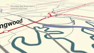 Doncaster Rail Study - Preferred Alignment Animation