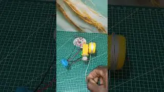 DC Motor Se Power Generator | LED Light DIY Project | Simple Electronics Experiment |#diy