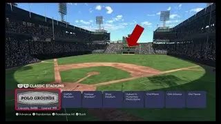Center Field homerun polo grounds (above tall wall) MLB The Show 21