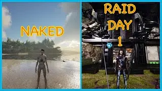 FROM NAKED TO RAID DAY 1 | ARK PVP  Imian server. E1