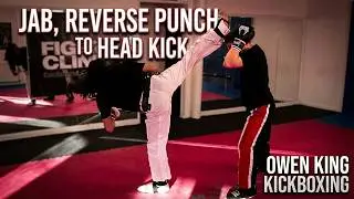 Drill 12: Jab, Reverse Punch to Right Head Kick | Kickboxing Knockout Combo Mastery