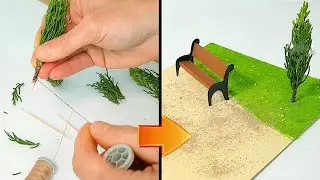 Диорама для 3D рисунка (как сделать парк своими руками)