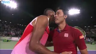Nishikori Hits Hot Shot On Match Points Miami 2016