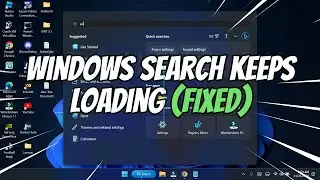 How to Fix Windows Search Bar Keeps Loading