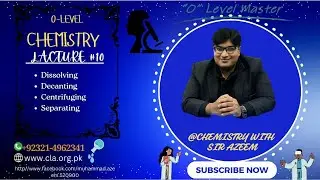 O Level Chemistry| Lecture #10  Master Purification Techniques Dissolving, Filtering & Crystallizati