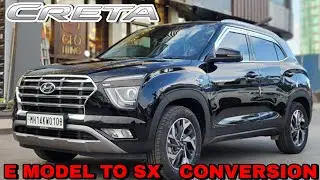 CRETA E MODEL TO SX CONVERSION INSTALLATION VIDEO OF GENUINE SKID PLATES ? 📞9820187037