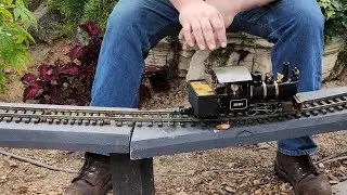 G scale LIVE STEAM under glass Part 2!