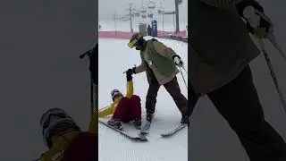 Learning ski is not fan #needmorepractice