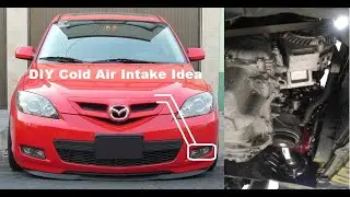 DIY MOD IDEA Cold Air Intake with OEM Air box Mazda 3 BK BL Gen 1 and 2