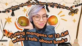 FINALLY FALL BOOK TAG + Gift Card Giveaway while I cut mangoes at 12 AM cuz my sleep sched is a mess