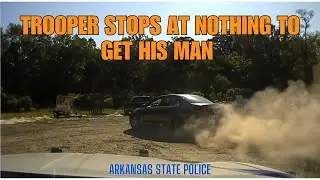 Arkansas State Police Trooper Booth pursuit w/ Volkswagen Jetta - Offensive Driving, Felony Fleeing