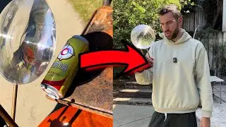 CANH&Atilde;O SOLAR! Testei uma lente capaz de transformar a luz solar em RAIO LASER! ☀️🔍💥