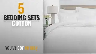 Top 10 Bedding Sets Cotton [2018]: Italian Luxury 100% Long-Staple Combed Cotton Duvet Cover Set -