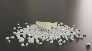 Green Porcelain Cube Destruction