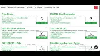 Ministry of Information Technology & Telecommunications Jobs 2025 | Jobs information Pakistan yt