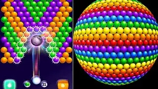 Bubble Freedom puzzle game. colorful bubbles