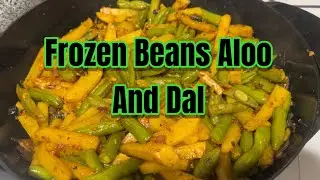 frozen beans And Aloo Nepali Style Recipe Simple Cooking @Tarmitsuberi 