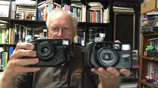 More point and shoot film cameras. A quick look at the Canon Sureshot Zoom xl and another.