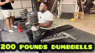 Chest Training | 200 Pound Dumbbells