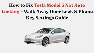 Как исправить проблему с автоматической блокировкой дверей Tesla Model 3 &mdash; руководство по настрой...