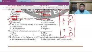 NTS 2019 MDCAT PAST PAPERS, (CENTRALISED EXAM) BIOLOGY PART 4