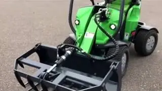 Avant finger grapple for your Avant loader.  Silage fork,  big bale mover. Tri-State Bobcat
