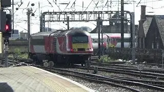 HD Virgin East Coast HST departing Newcastle via High Level Bridge